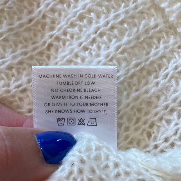 Project Naadam crewneck Sweater Ivory cream 33506 - Picture 10 of 11